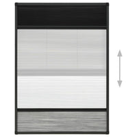 Thumbnail for Insektenschutz-Plissee für Fenster Alu 80x120 cm mit Jalousie