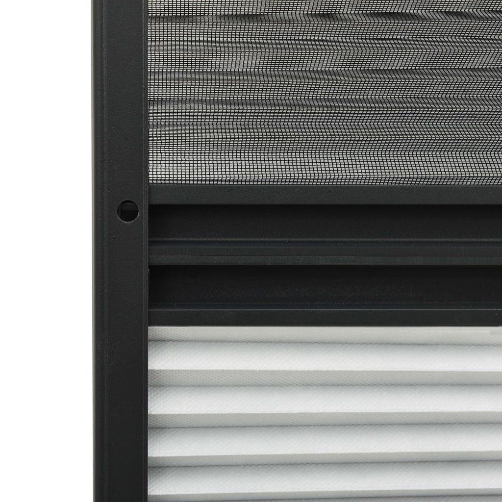 Insektenschutz-Plissee für Fenster Alu 80x120 cm mit Jalousie