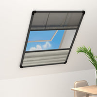 Thumbnail for Insektenschutz-Plissee für Fenster Alu 80x120 cm mit Jalousie