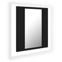 Thumbnail for LED-Bad-Spiegelschrank Schwarz 40x12x45 cm Acryl