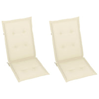 Thumbnail for 3064181 vidaXL Rocking Chair with Cushions Solid Acacia Wood (311844+43181)