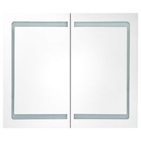 Thumbnail for LED-Spiegelschrank fürs Bad Glänzend Schwarz 80x12x68 cm