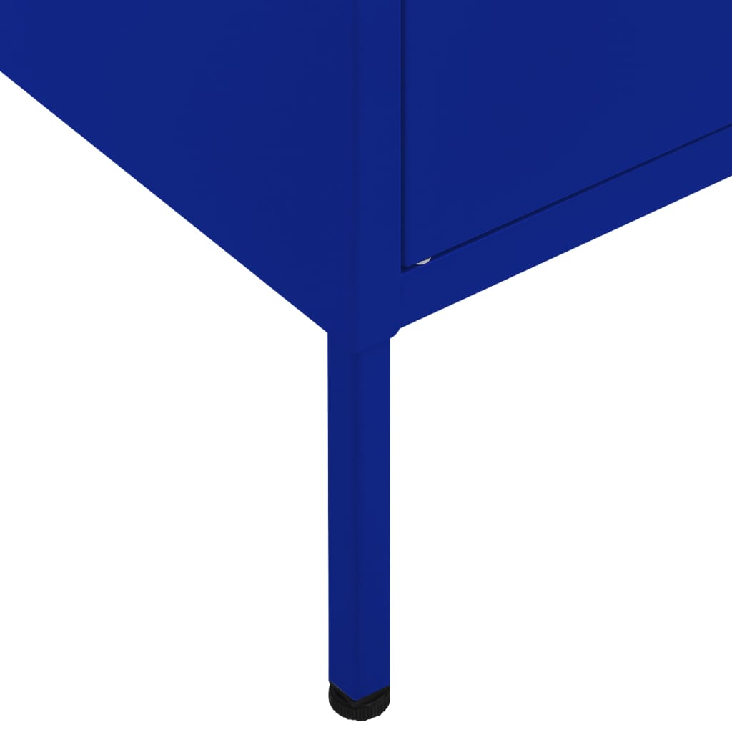 Lagerschrank Marineblau 80x35x101,5 cm Stahl