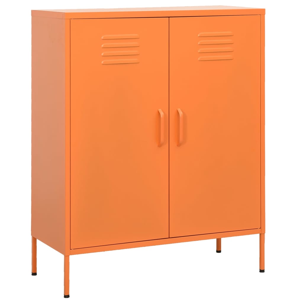 Lagerschrank Orange 80x35x101,5 cm Stahl