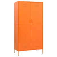 Thumbnail for Kleiderschrank Orange 90x50x180 cm Stahl