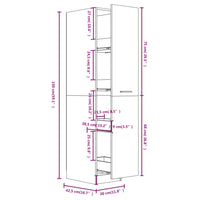 Thumbnail for Apothekerschrank Sonoma-Eiche 30x42,5x150 cm Holzwerkstoff