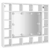 Thumbnail for Spiegelschrank mit LED Weiß 91x15x76,5 cm