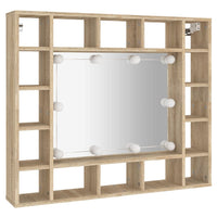 Thumbnail for Spiegelschrank mit LED Sonoma-Eiche 91x15x76,5 cm