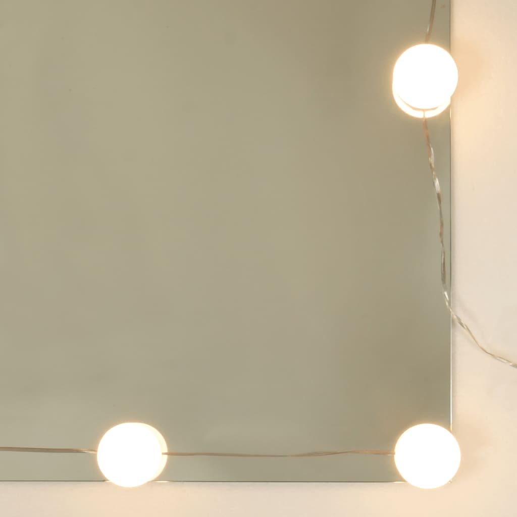 Spiegelschrank mit LED Betongrau 91x15x76,5 cm