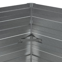 Thumbnail for Garten-Hochbeet 129x45 cm Verzinkter Stahl Silber