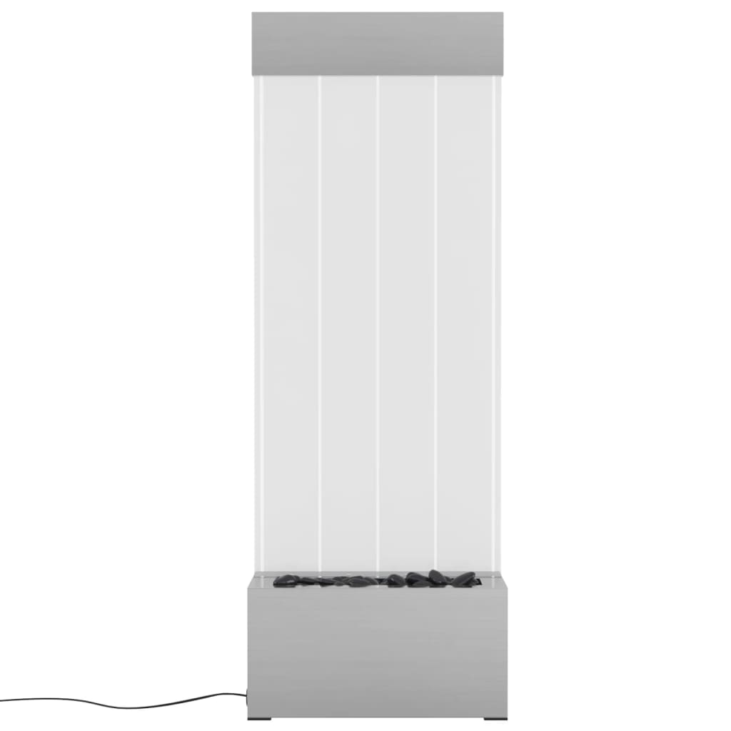 Wassersäule mit RGB LEDs Edelstahl und Acryl 110 cm
