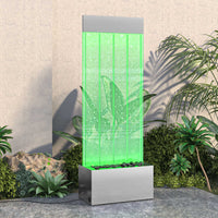 Thumbnail for Wassersäule mit RGB LEDs Edelstahl und Acryl 110 cm
