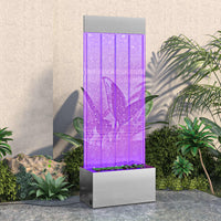 Thumbnail for Wassersäule mit RGB LEDs Edelstahl und Acryl 110 cm