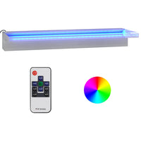 Thumbnail for Wasserfall-Element mit RGB LEDs Edelstahl 60 cm