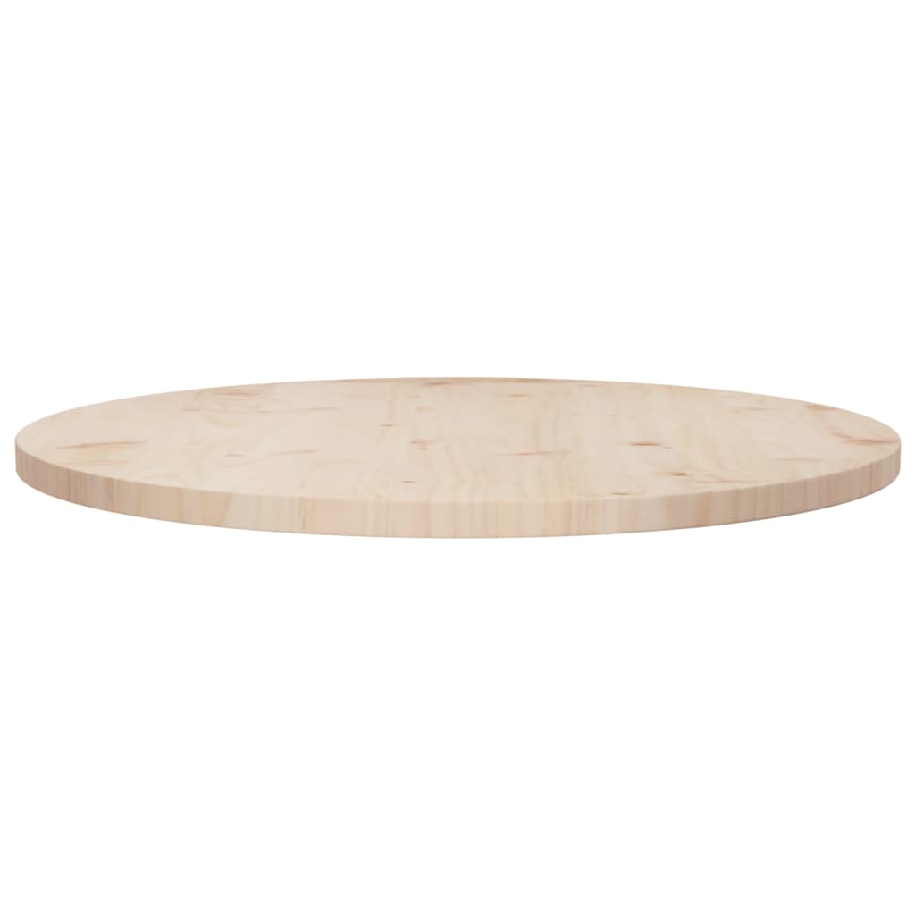 Tischplatte Ø70x2,5 cm Massivholz Kiefer