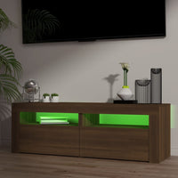 Thumbnail for TV-Schrank mit LED-Leuchten Braun Eichen-Optik 120x35x40 cm