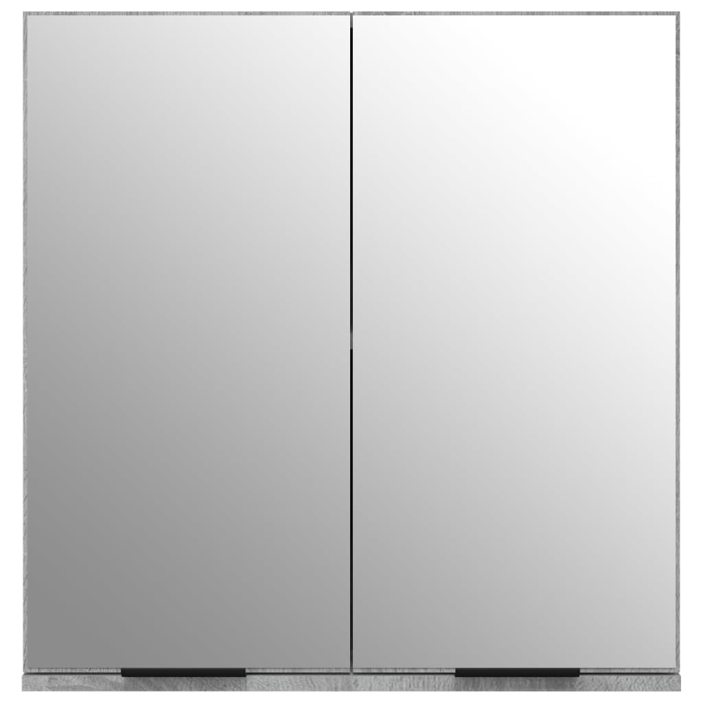 Bad-Spiegelschrank Grau Sonoma 64x20x67 cm