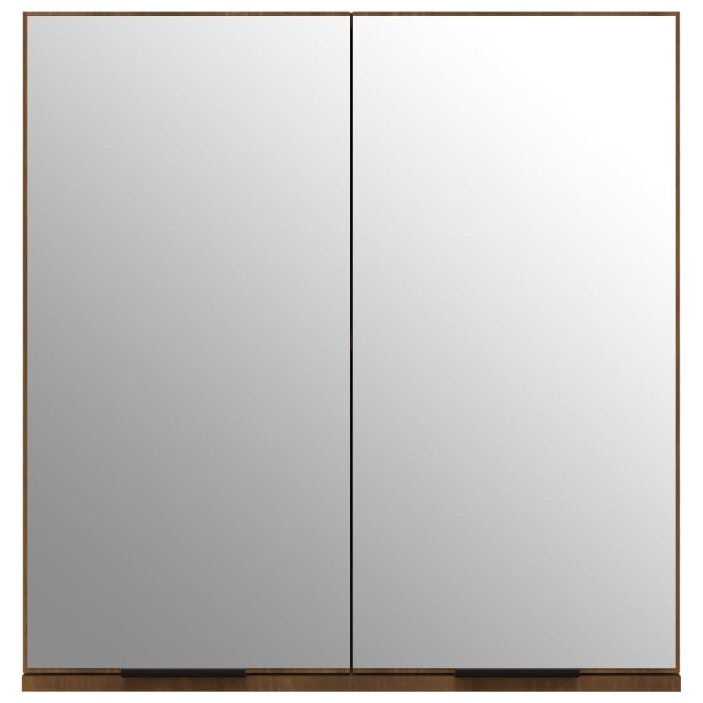 Bad-Spiegelschrank Braun Eichen-Optik 64x20x67 cm