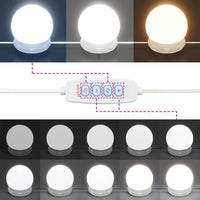 Thumbnail for Schminktisch mit LED Braun Eichen-Optik 60x40x140 cm