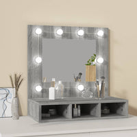 Thumbnail for Spiegelschrank mit LED Grau Sonoma 60x31,5x62 cm