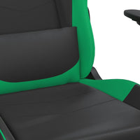Thumbnail for Gaming-Stuhl mit Massagefunktion Schwarz und Grün Kunstleder