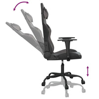 Thumbnail for Gaming-Stuhl mit Massagefunktion Schwarz und Grau Kunstleder