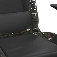 Thumbnail for Gaming-Stuhl mit Massagefunktion Schwarz Tarnfarben Kunstleder