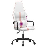 Thumbnail for Gaming-Stuhl mit Massagefunktion Rosa und Weiß Kunstleder