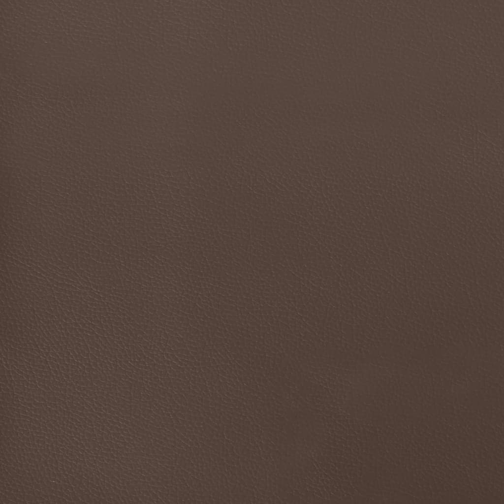 Taschenfederkernmatratze Braun 80x200x20 cm Kunstleder