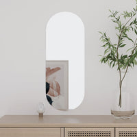 Thumbnail for Wandspiegel 20x50 cm Glas Oval