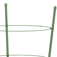 Thumbnail for Pflanzenstützen mit 3 Ringen 5 Stk. Grün 60 cm Stahl
