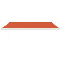 Thumbnail for Markise Einziehbar Orange und Braun 4,5x3 m Stoff und Aluminium