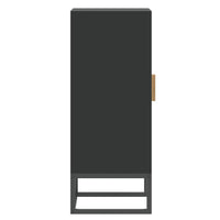 Thumbnail for Sideboard Schwarz 60x30x75 cm Holzwerkstoff