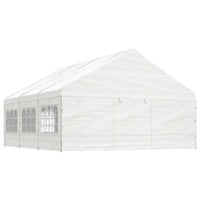 Thumbnail for Pavillon mit Dach Weiß 6,69x5,88x3,75 m Polyethylen