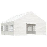 Thumbnail for Pavillon mit Dach Weiß 6,69x5,88x3,75 m Polyethylen
