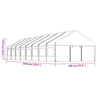 Thumbnail for Pavillon mit Dach Weiß 17,84x5,88x3,75 m Polyethylen