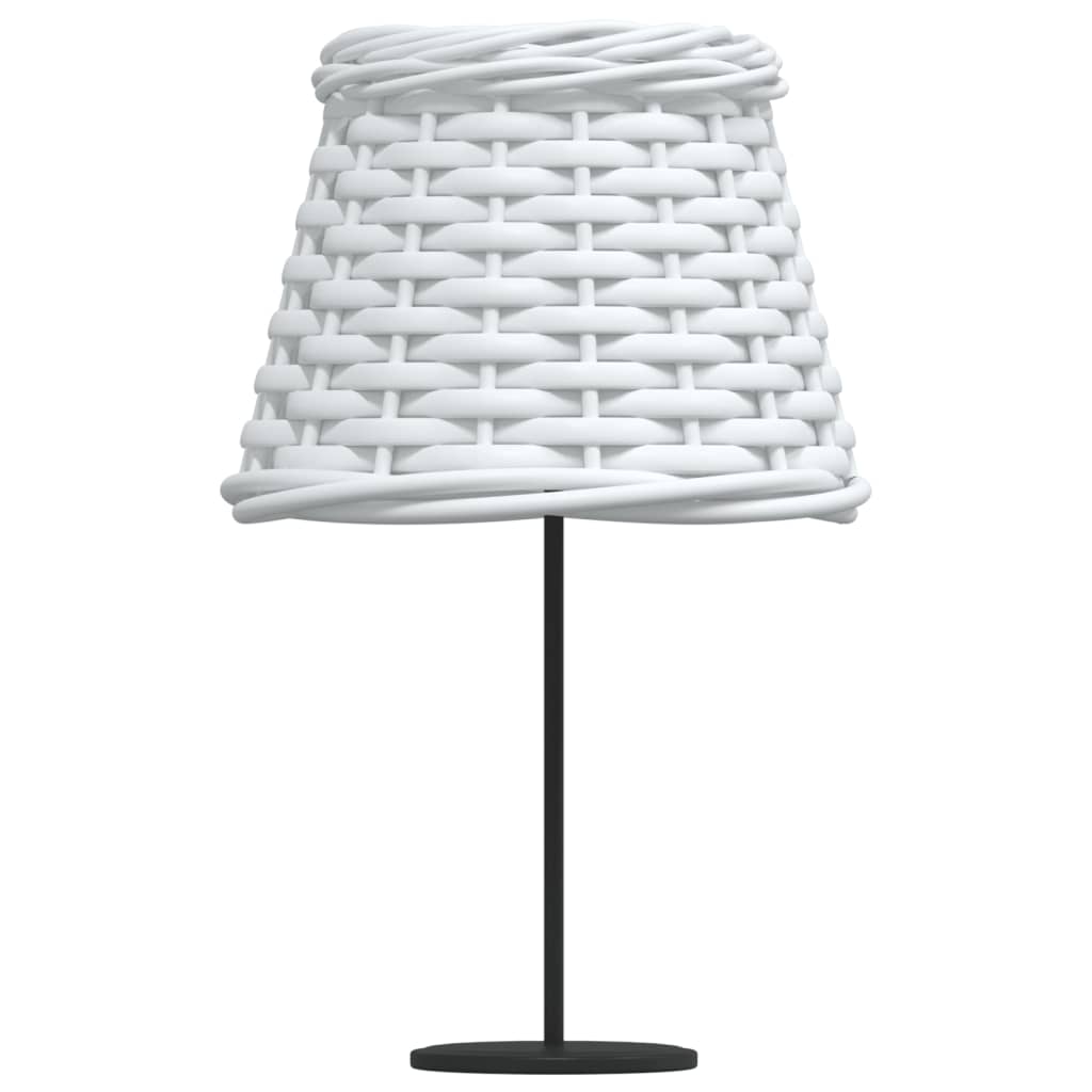 Lampenschirm Weiß Ø15x12 cm Korbweide