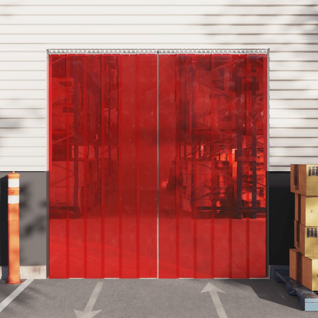 Türvorhang Rot 200x1,6 mm 50 m PVC