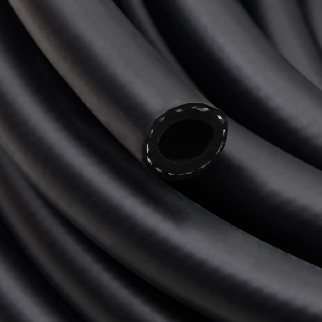 Hybrid-Luftschlauch Schwarz 0,6" 20 m Gummi und PVC