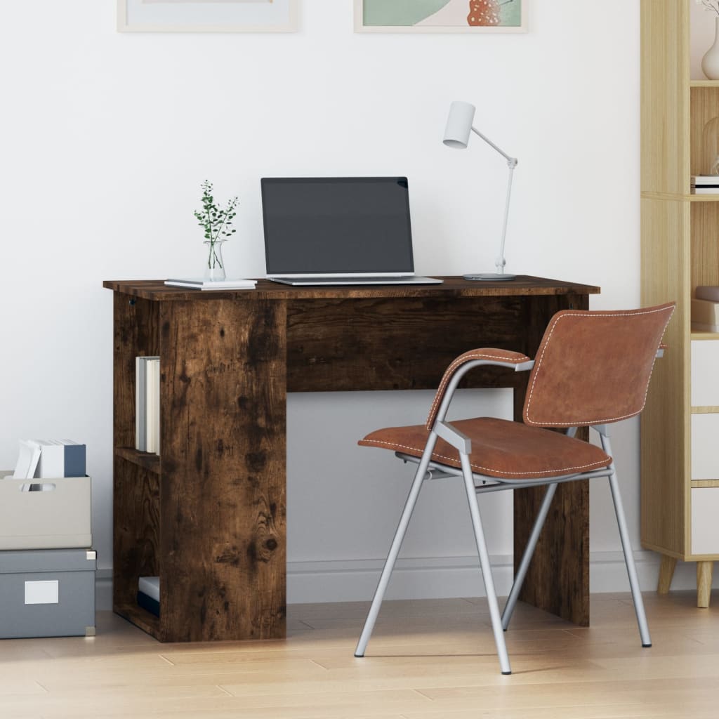 Schreibtisch Räuchereiche 100x55x75 cm Holzwerkstoff