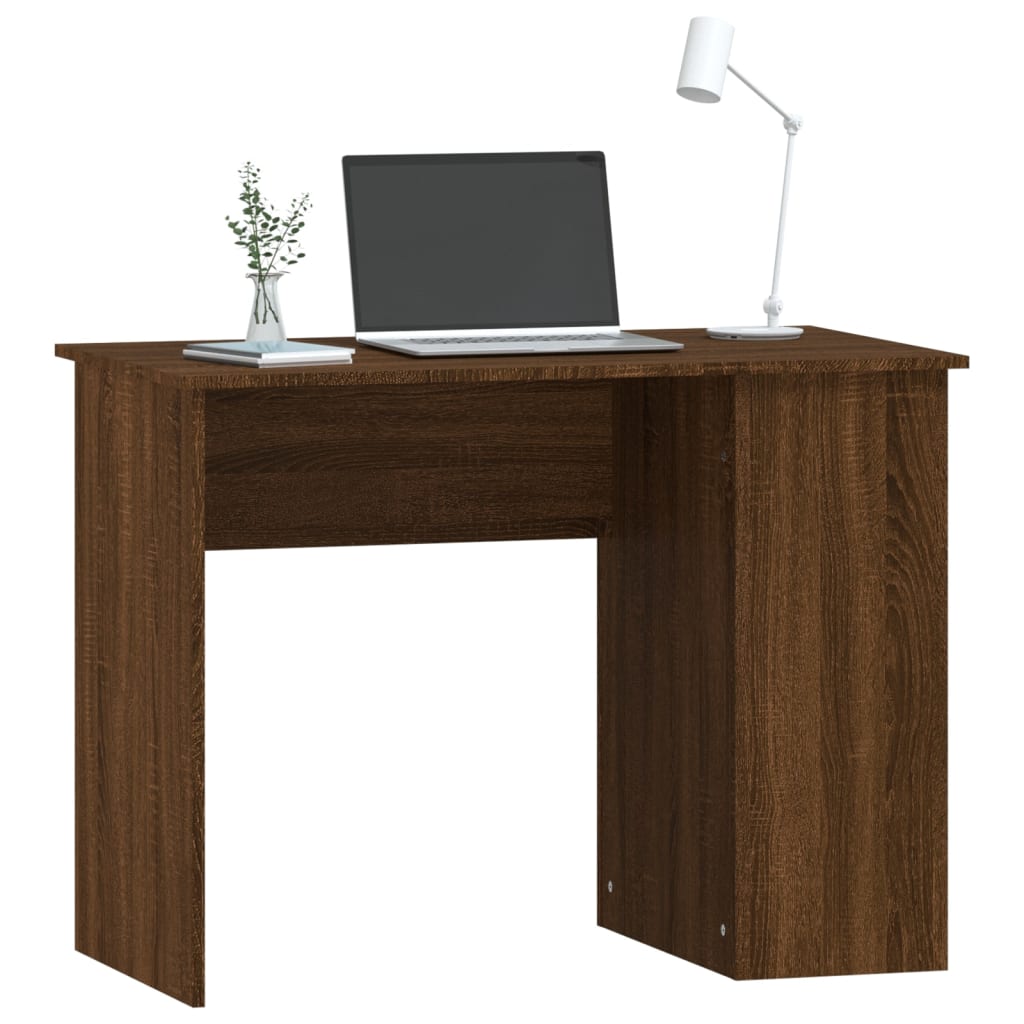 Schreibtisch Braun Eichen-Optik 100x55x75 cm Holzwerkstoff