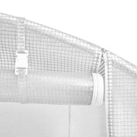 Thumbnail for Gewächshaus mit Stahlrahmen Weiß 16 m² 4x4x2 m