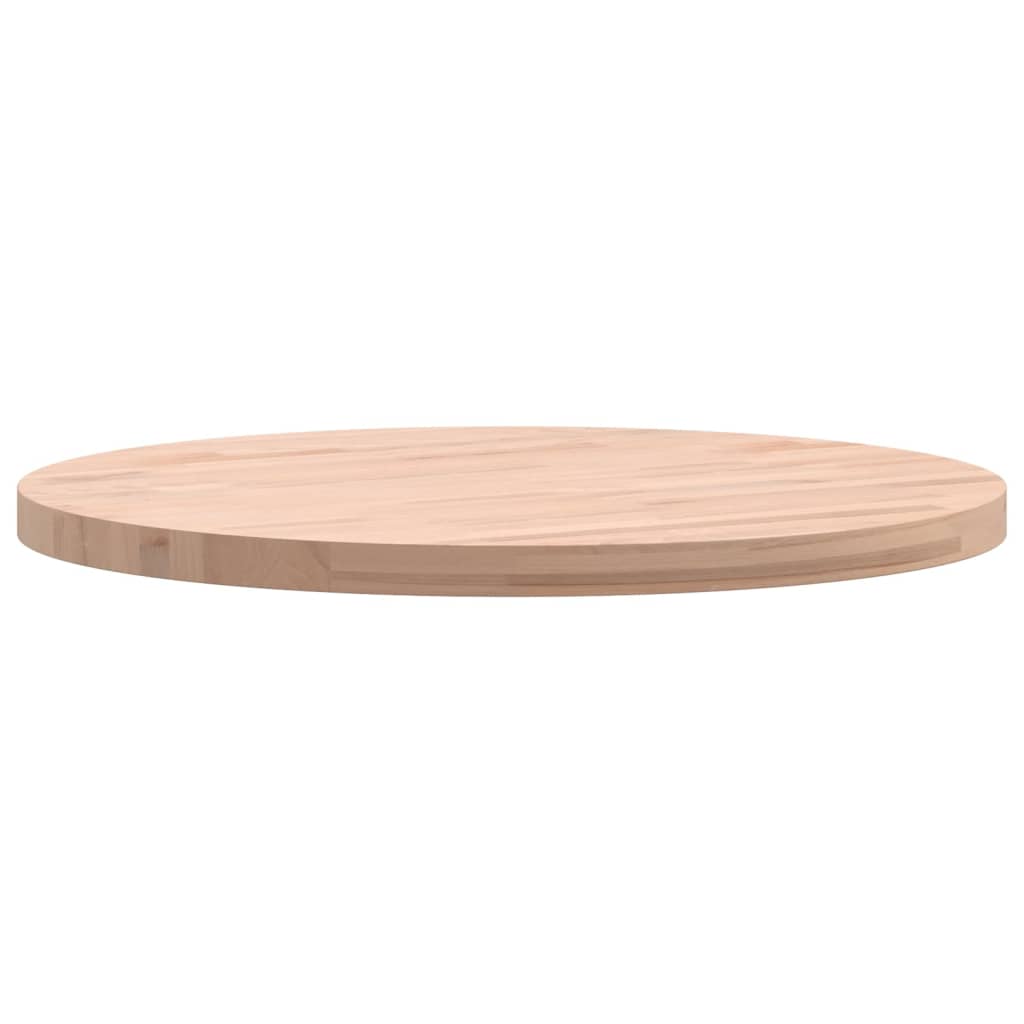 Tischplatte Ø50x2,5 cm Rund Massivholz Buche