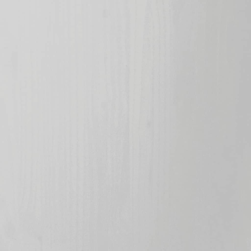 Rollschrank mit Schubladen MOSS Weiß Massivholz Kiefer