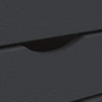 Thumbnail for Rollschrank mit Schubladen MOSS Grau Massivholz Kiefer