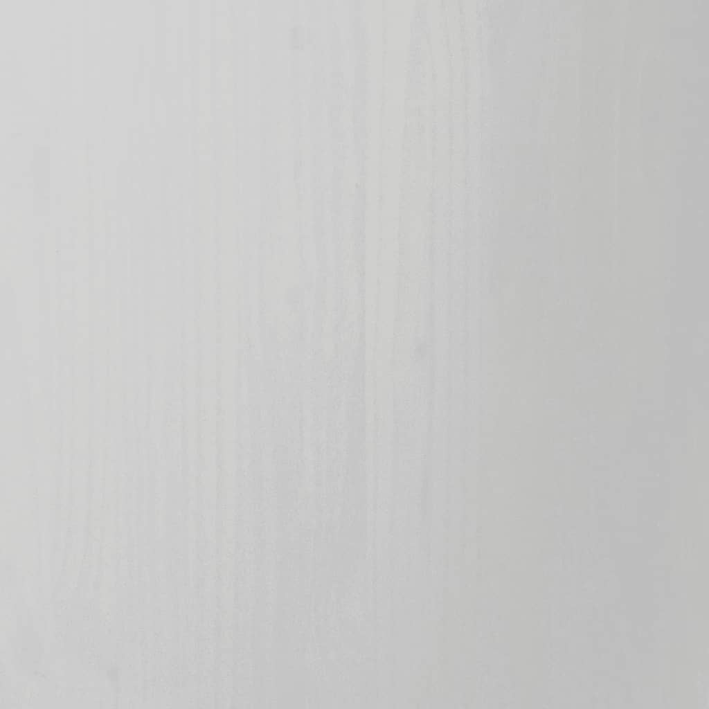 Rollschrank mit Schubladen MOSS Weiß Massivholz Kiefer