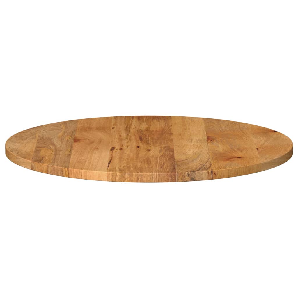 Tischplatte Ø 90x2,5 cm Rund Massivholz Mango