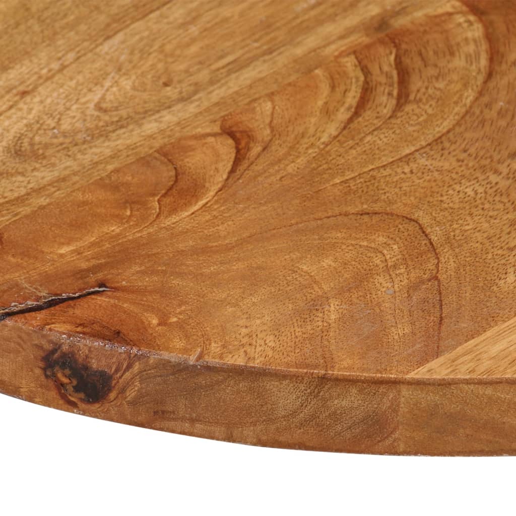 Tischplatte Ø 90x2,5 cm Rund Massivholz Mango