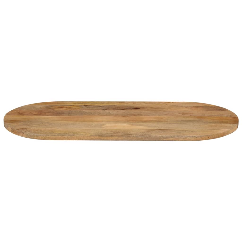 Tischplatte 110x50x3,8 cm Oval Massivholz Mango