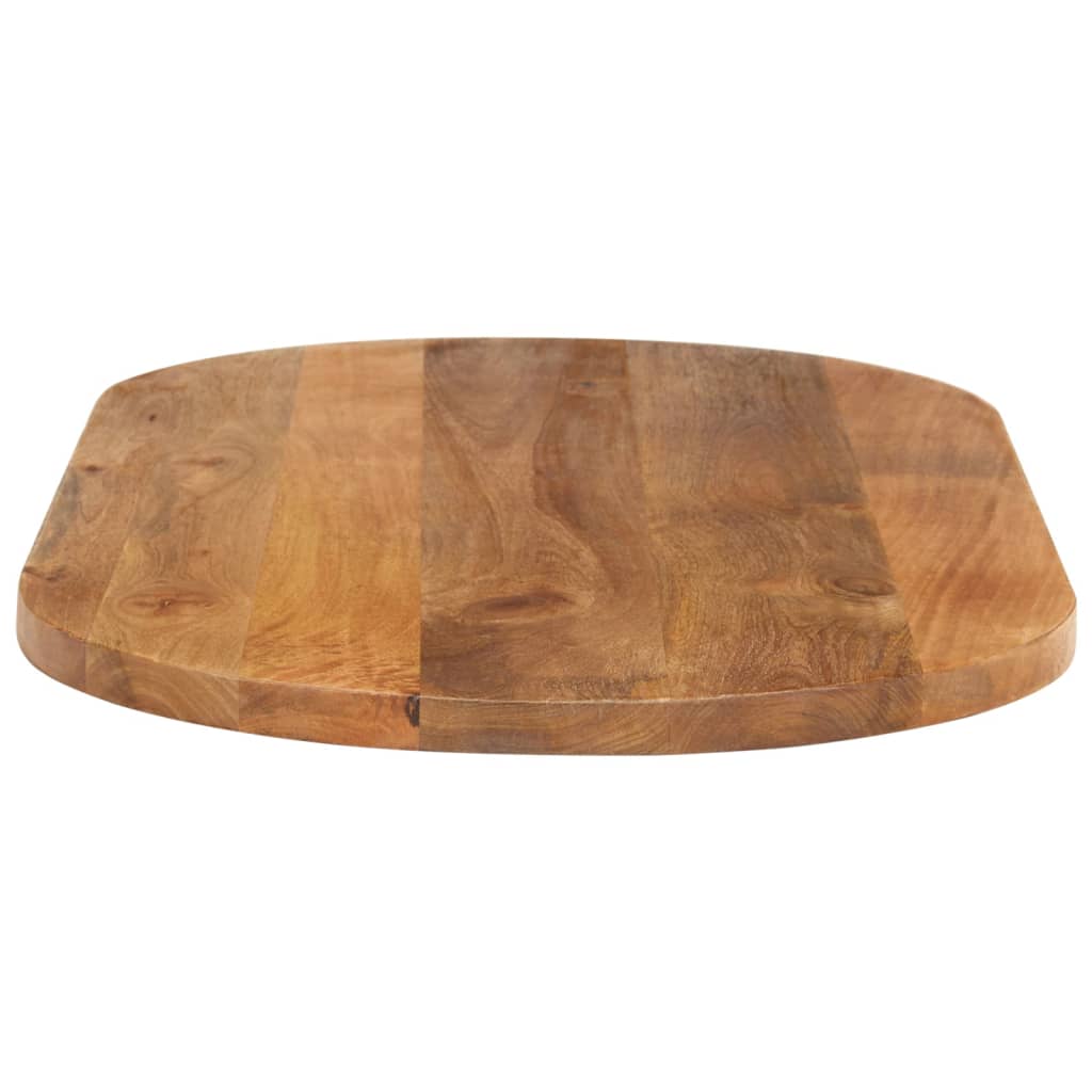 Tischplatte 100x40x2,5 cm Oval Massivholz Mango